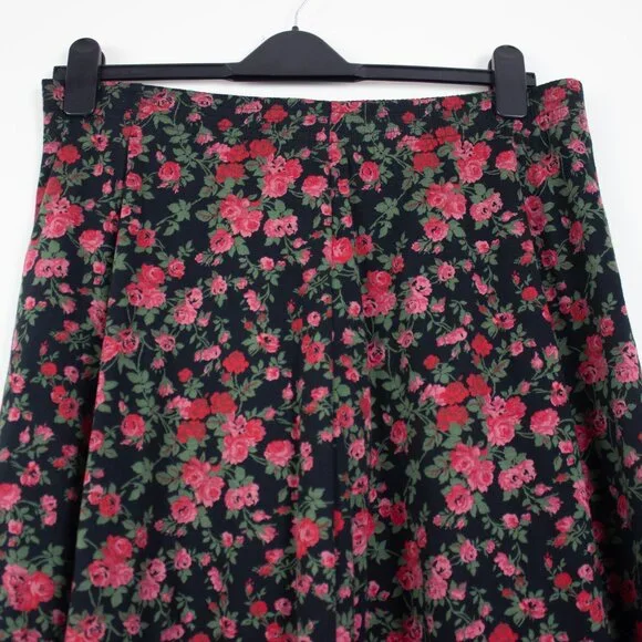 Vintage Laura Ashley Floral Midi Skirt - Picture 2 of 6